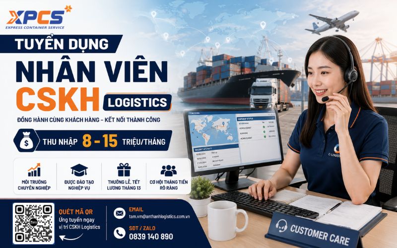 Tuyển Dụng Nhân Viên CSKH Logistics Tại Hà Nội Thu Nhập Đến 15 Triệu